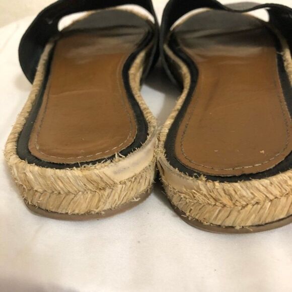 Kaanas embossed leather slide espadrille sandals - Picture 7 of 12
